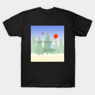 Daydream Believer Bunny on a Balloon T-Shirt